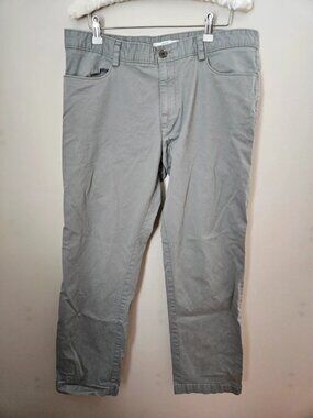 Calvin Klein Gray Chino Pants Slim Fit Mens 34 x 30